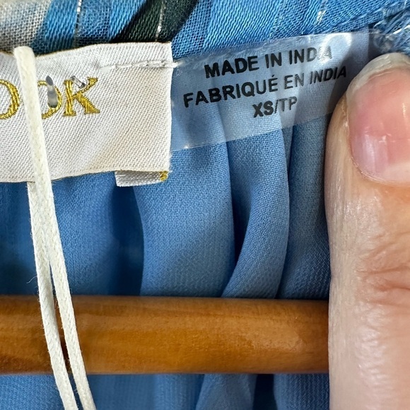 Ramy Brook Printed Sue Ruffle Sleeve Top in Ocean - Picture 9 of 12